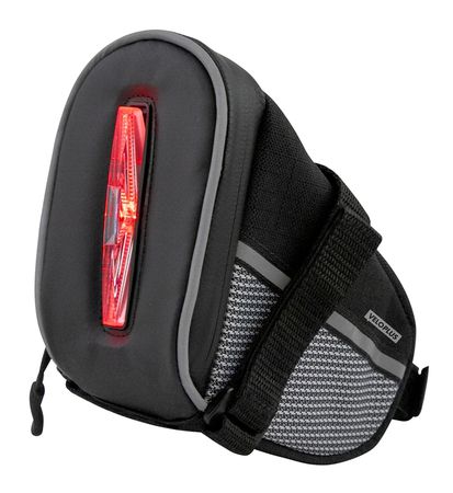 LED BAG Satteltasche mit integriertem Rücklicht / schwarz / 0.8L