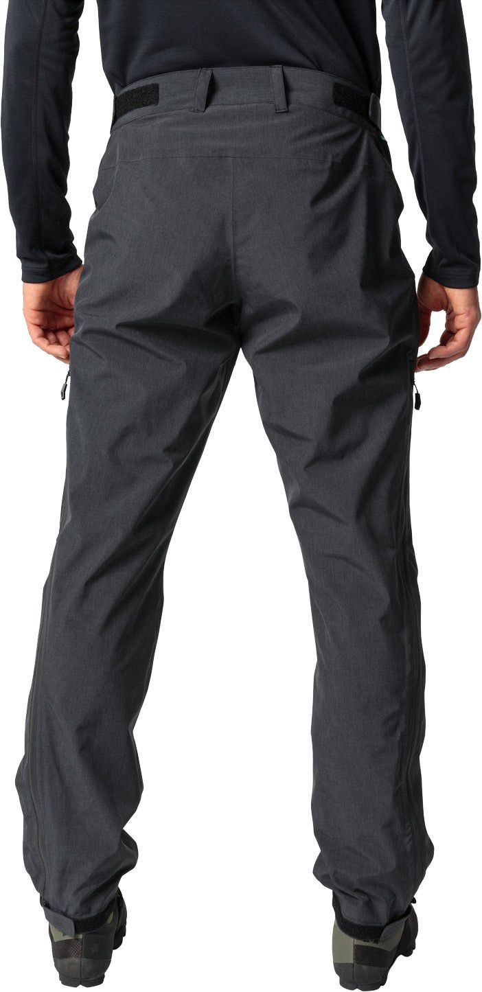 YARAS WARM Herren-Regenhose wattiert / black uni / L