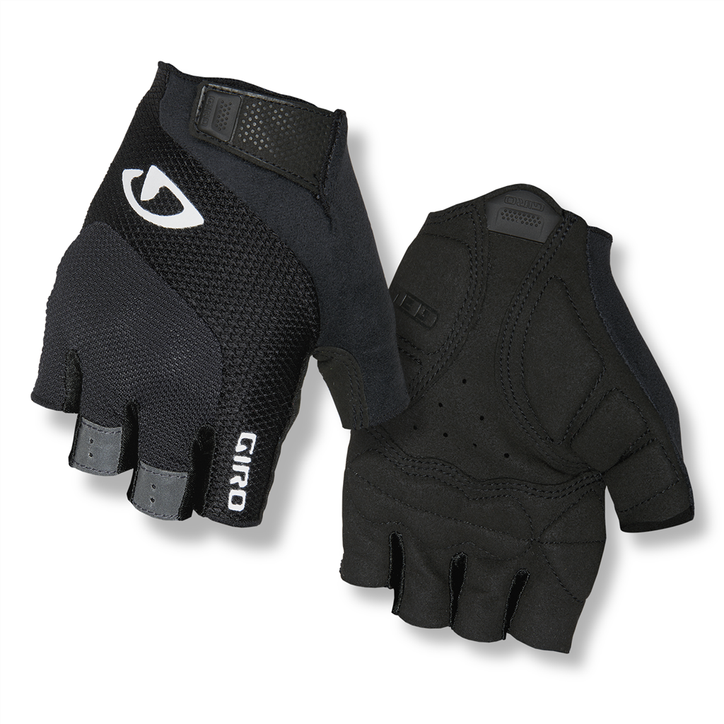 TESSA GEL Damen-Kurzfingerhandschuhe / black/white / S