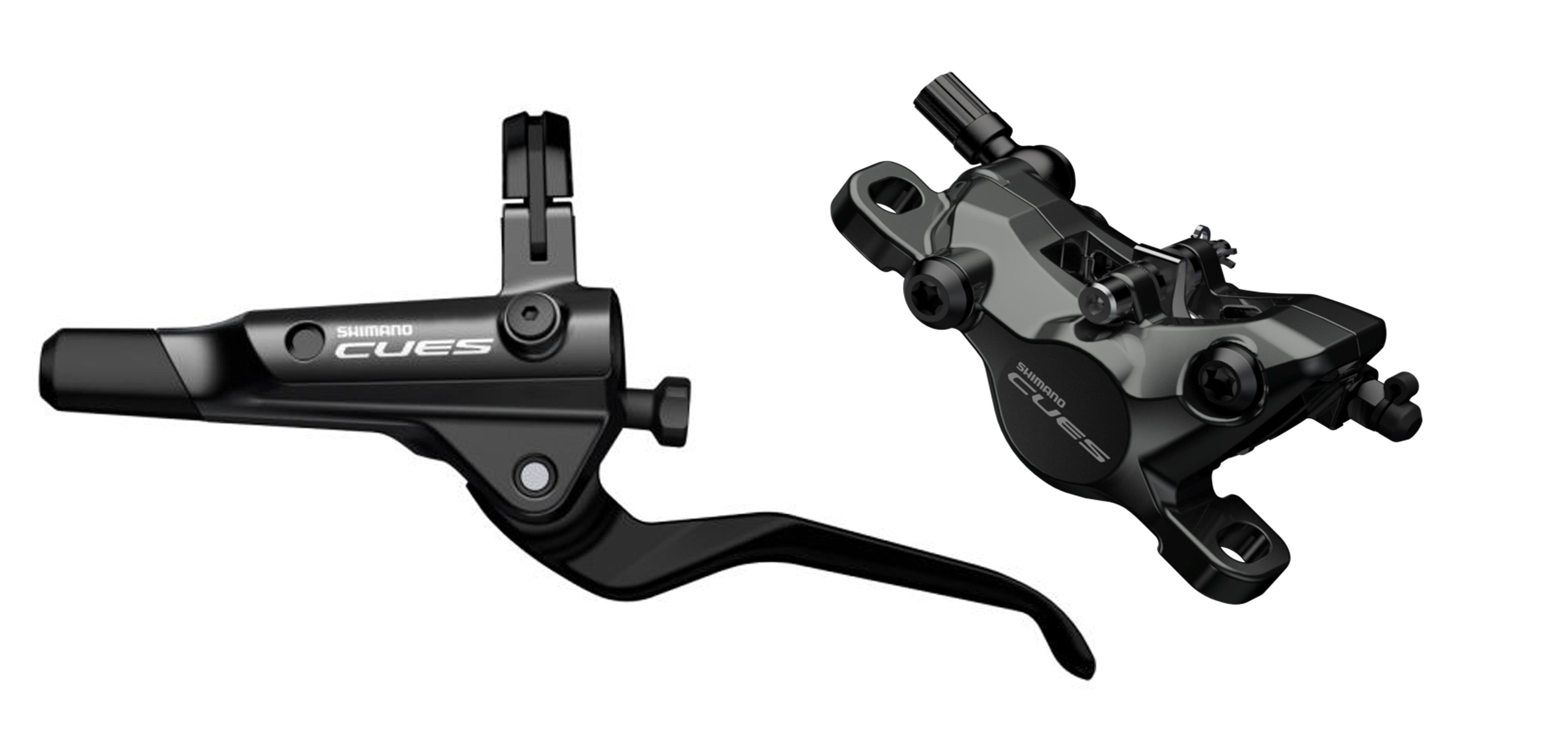 Scheibenbremsen-Set Cues U8000 mit BL-U8000 / schwarz / vorne, Hebel links, 100 cm