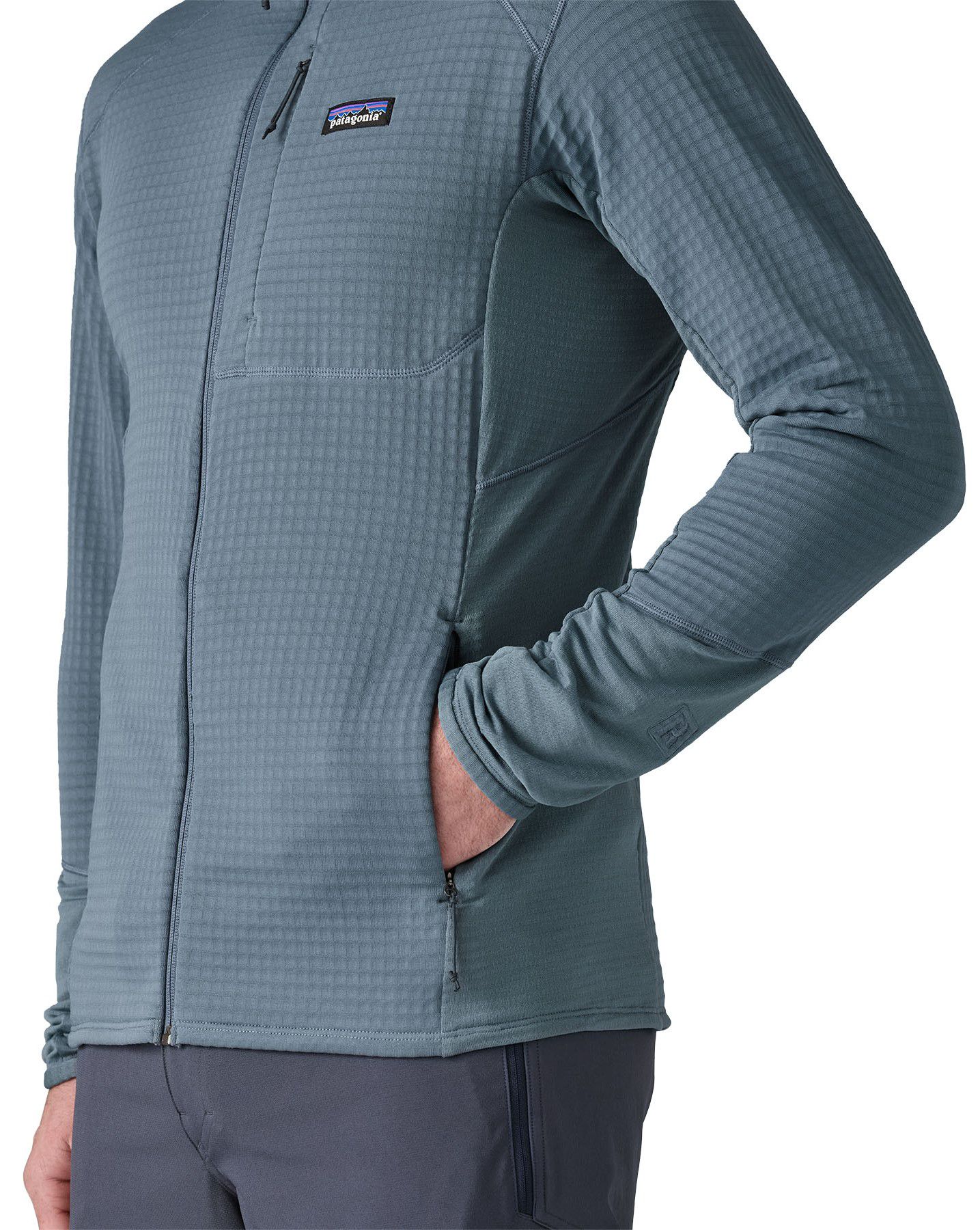 R1 HYBRID Herren-Fleecejacke / utility blue / S