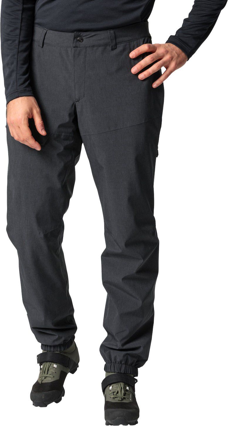 YARAS WARM Herren-Regenhose wattiert / black uni / L