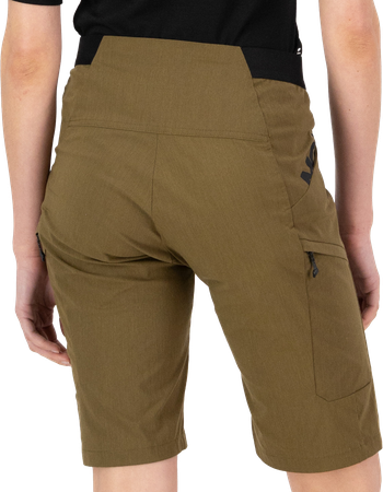 DIVERSION Damen-Bikeshorts / dark olive / S