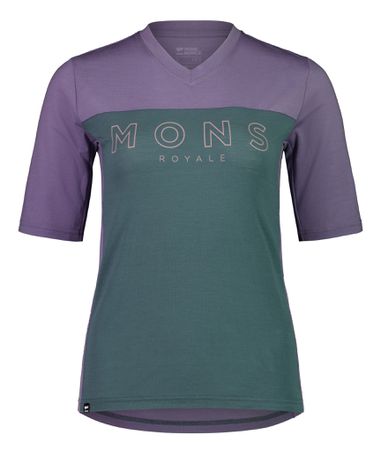 REDWOOD ENDURO Damen-Kurzarmshirt / thistle/burnt sage / L