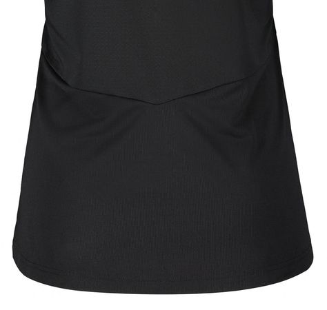TRAIL FLOW ZIP Damen-Kurzarmtrikot / black/fir green / XS