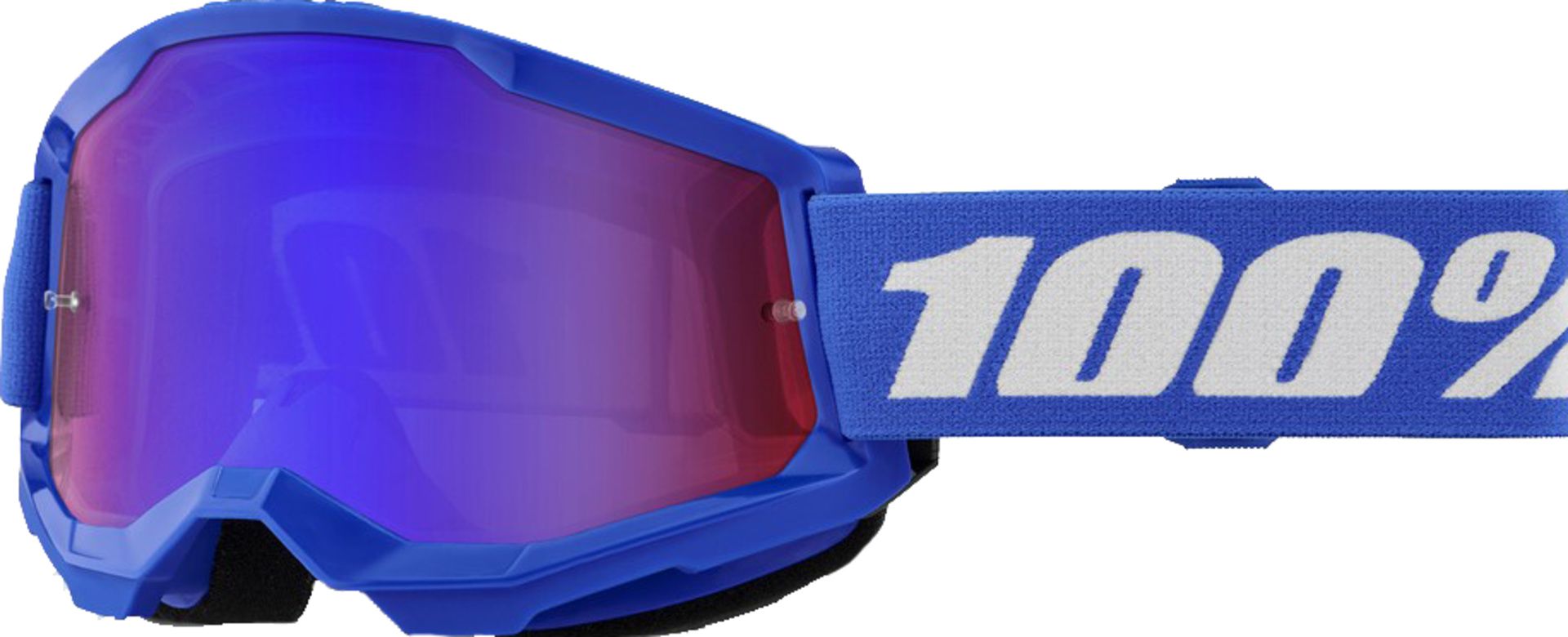 Goggle Strata 2 / Blue - Mirror Red/Blue Lens / blau