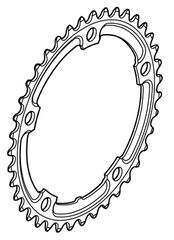 Kettenblatt Alfine FC-S501 / silber / 39 Zähne