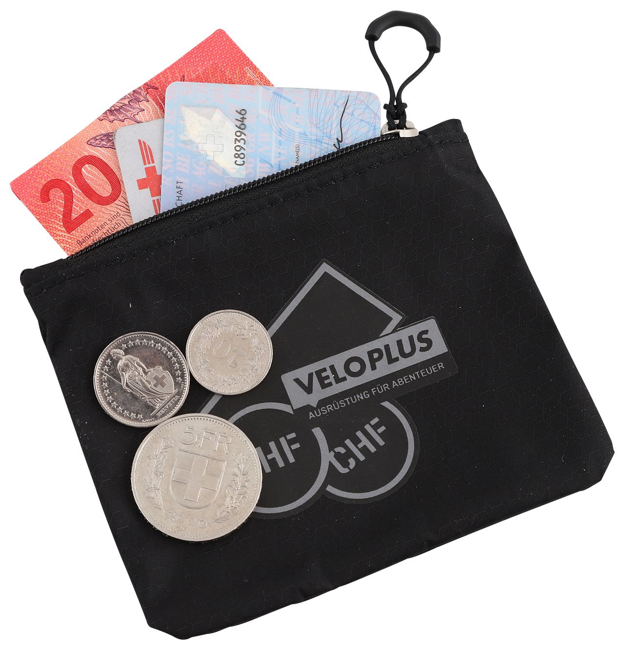 YAK Rucksack 19 + 5 Liter / schwarz grau / 19+5L
