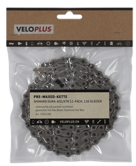 PRE-WAXED-KETTE / silber / Shimano  Dura-Ace/XTR 11fach, 116 Glieder