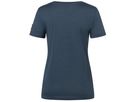 BICYCLE NOMAD BIO Damen-Kurzarm-Merino-Shirt / blueberry/feather grey / S