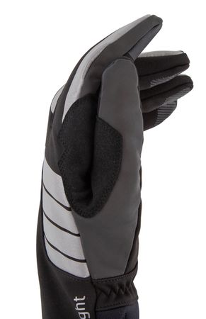 BEAM LIGHT reflektierende Unisex-Softshell-Handschuhe / schwarz / 3XL=12