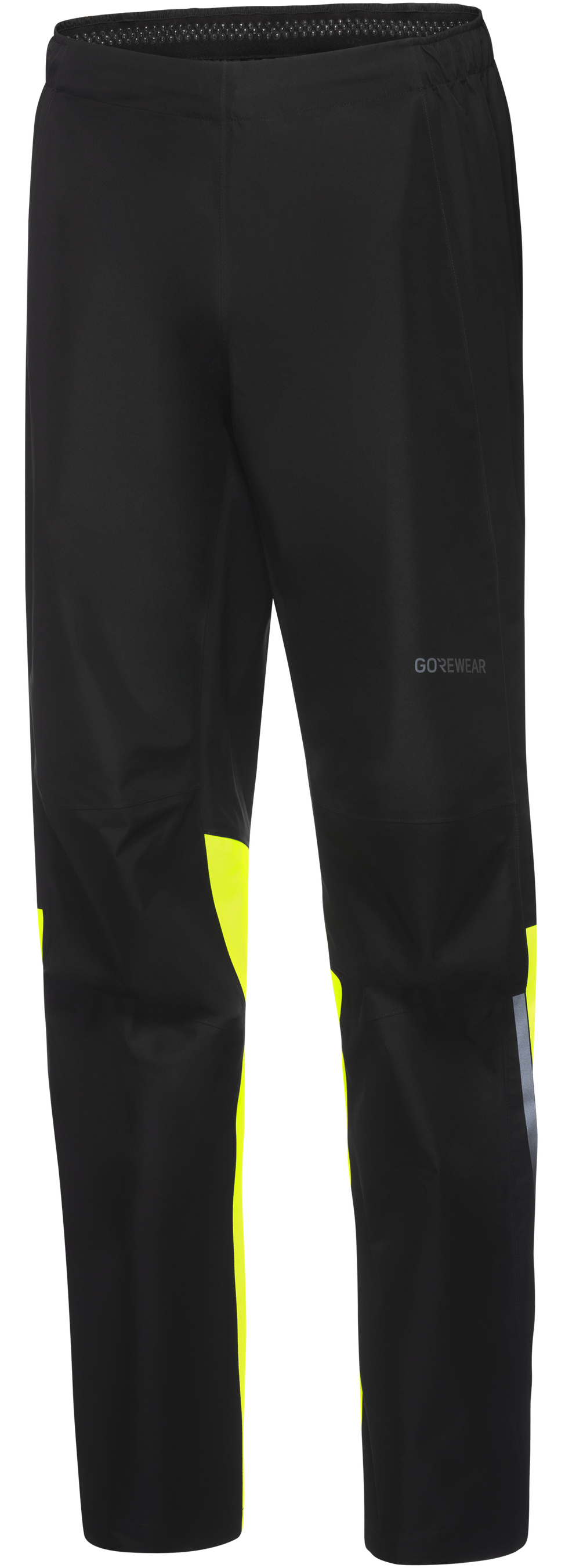 GLIDEWHEEL GTX Herren-Regenhose / black/neon yellow / L