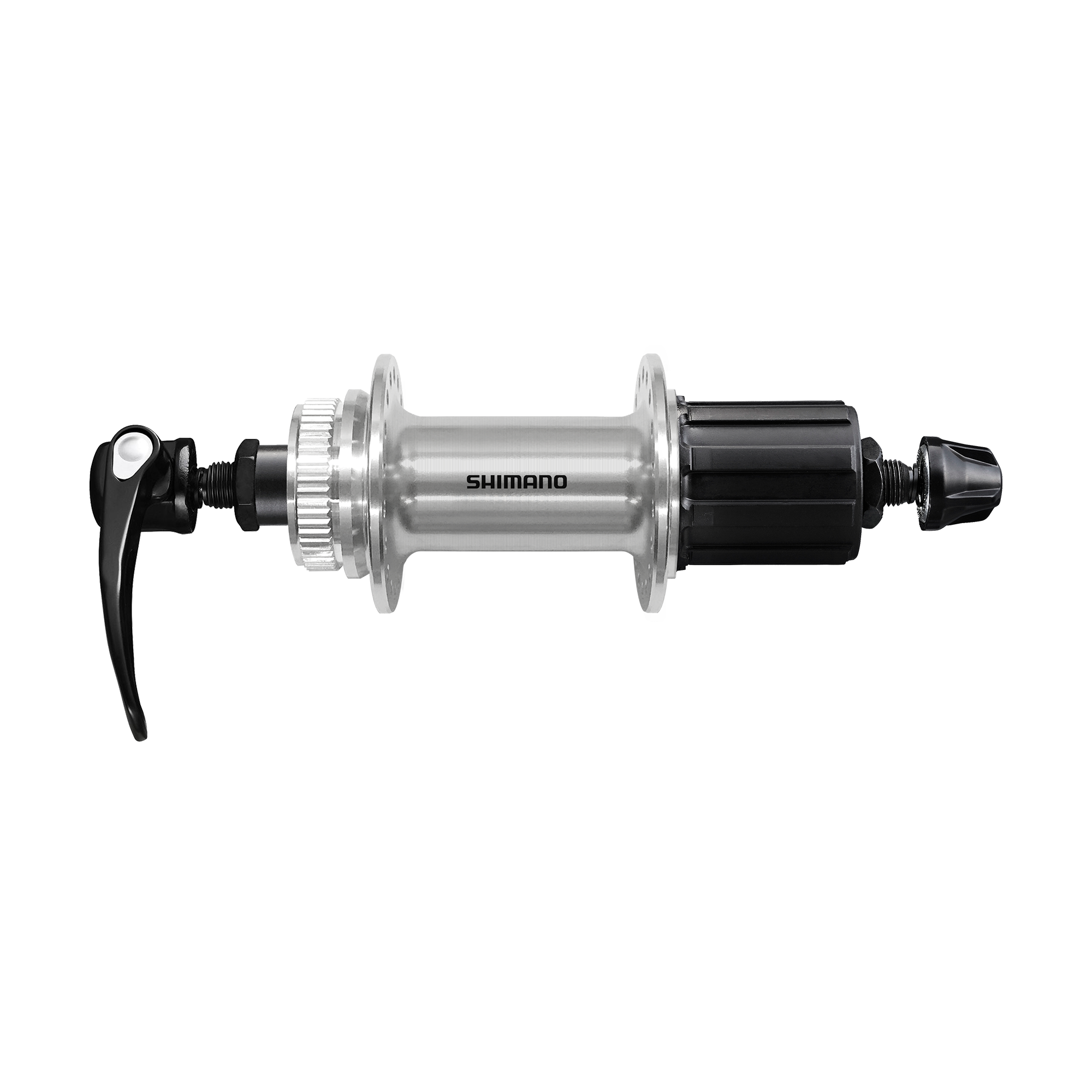 Hinterradnabe FH-QC400 / silber / 32, 135 mm