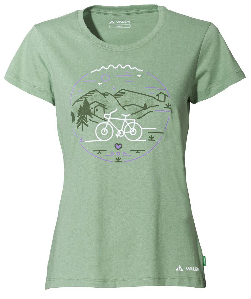 CYCLIST Damen-Kurzarmshirt / willow green / 46