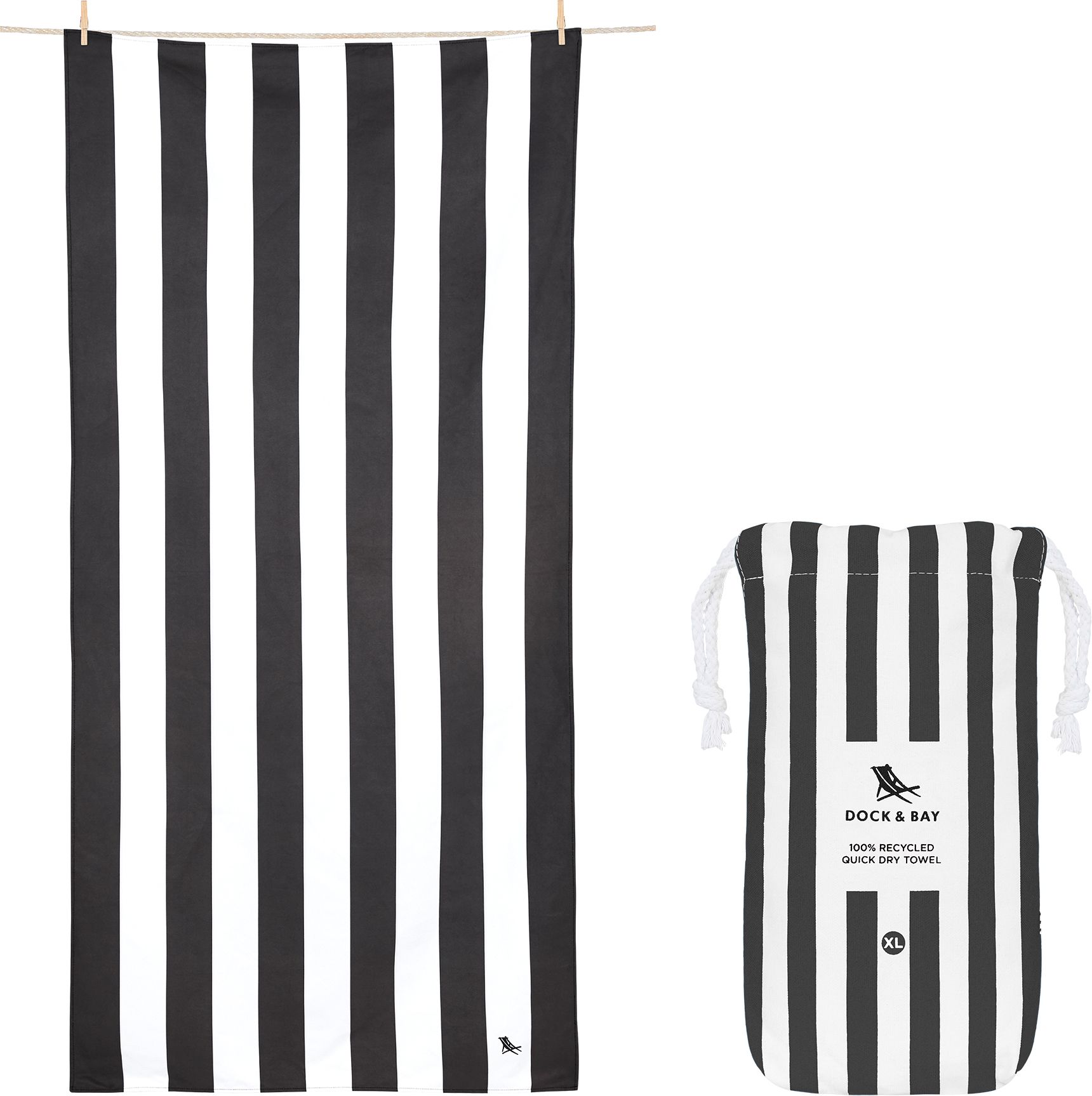 Beach Towels Large / kamari charcoal