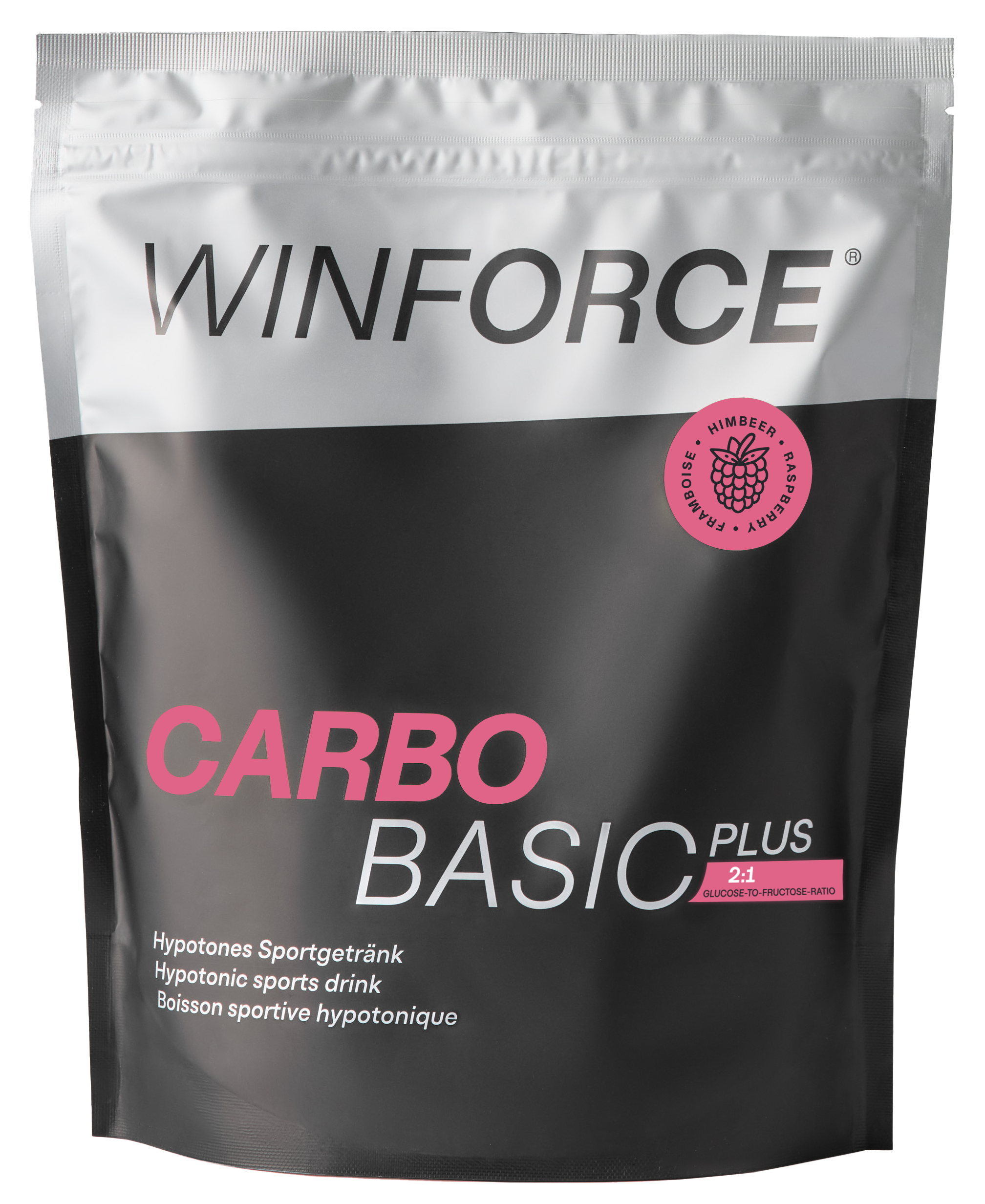 CARBO BASIC PLUS Sportgetränk, Beutel 900g / HIMBEER