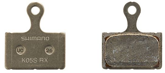 K05S-RX Road/XTR M9100 Bremsbelag / Resin/Trägerplatte Stahl / grau