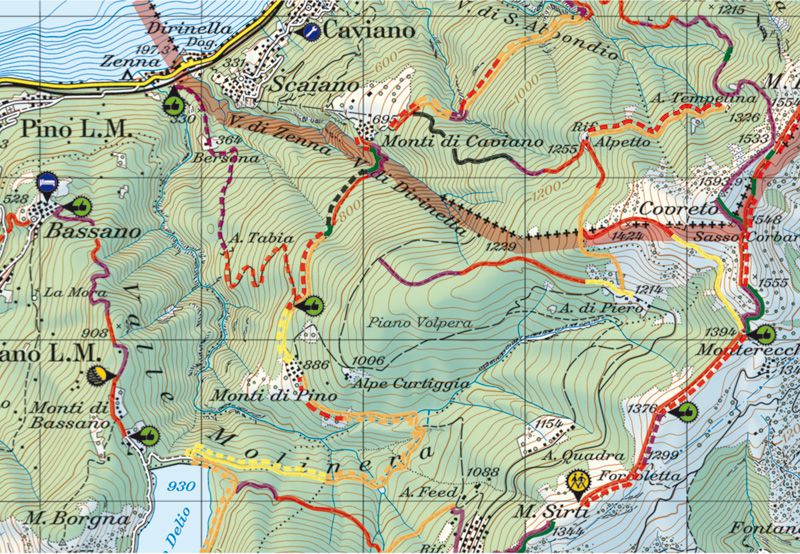 SUPERTRAIL MAPS Bike-Karten Frankreich / NYON/LA DÔLE