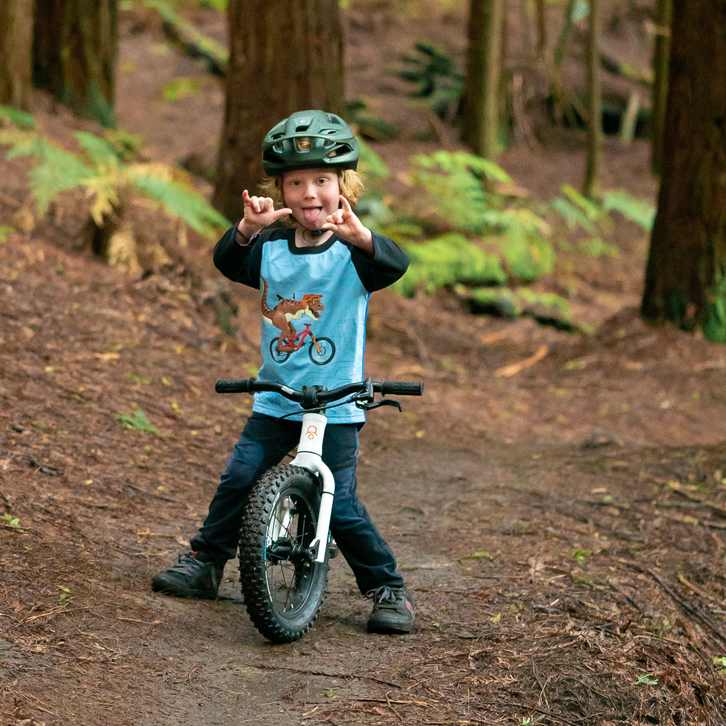Dino Windproof Kids MTB Jersey / blue / 6 Y