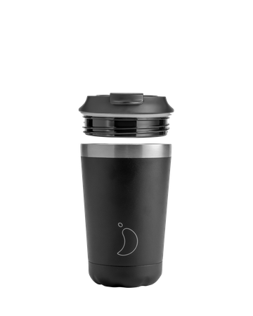 Chilly's Original Coffee Cup 340ml / Monochrome Black