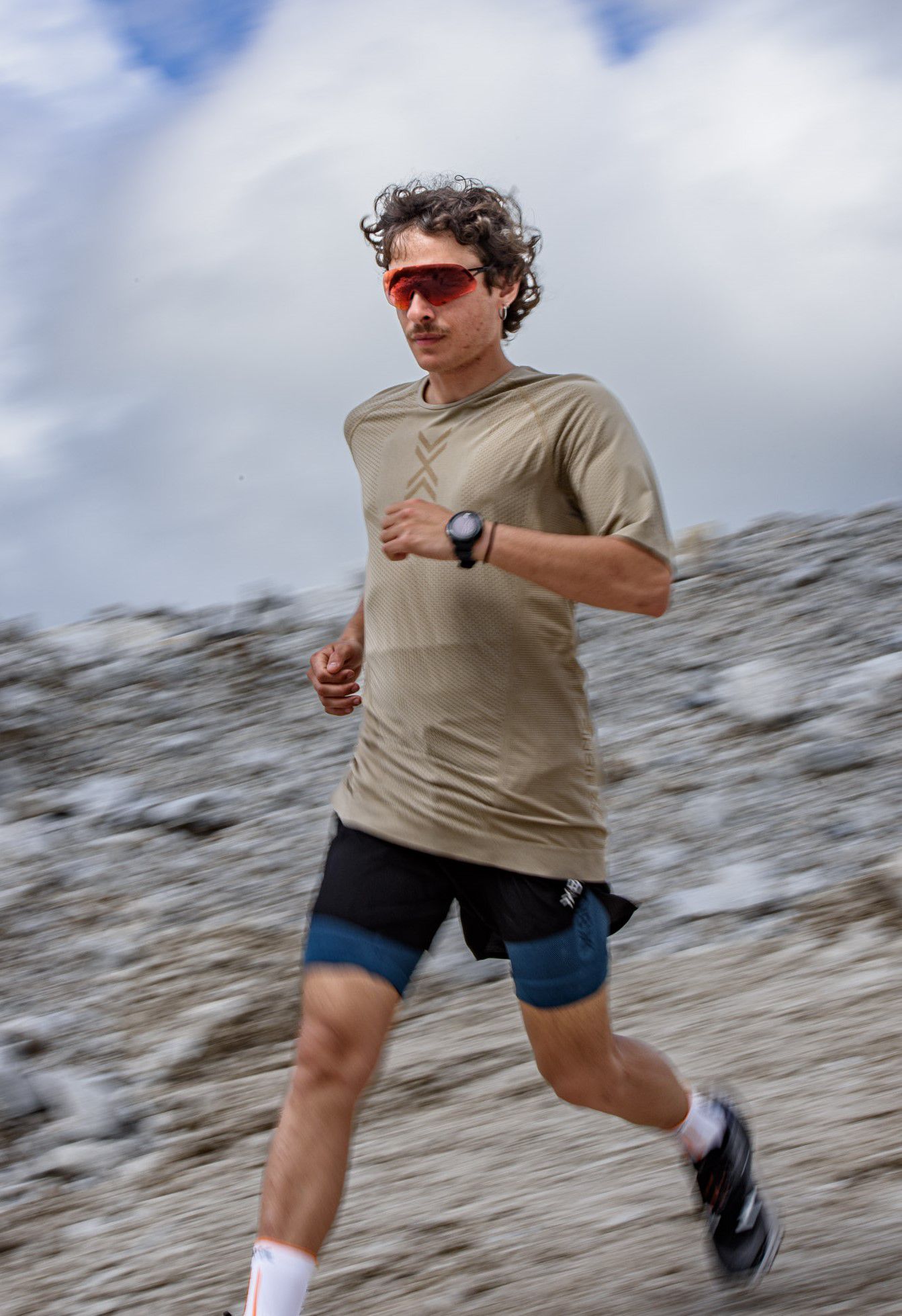 X-Bionic Men XCeed Run Shirt SH SL / sand dark sand / S