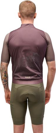 ODYSSEY HIGH VISIBILITY Herren-Gravel-Windweste / burgundy / M