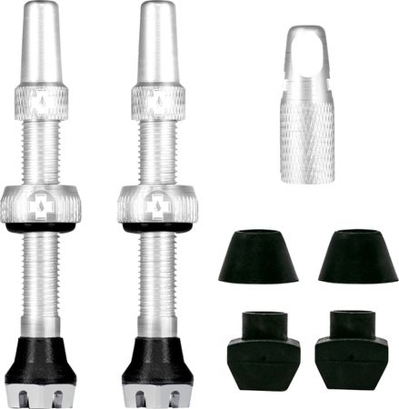 V2 Tubeless Ventil Kit / Silver / 44 mm