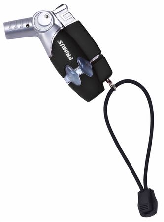 POWERLIGHTER Gasfeuerzeug befüllbar / schwarz-silber