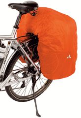 REGENÜBERZUG DREIFACHTASCHEN mit Reflektoren, orange / orange