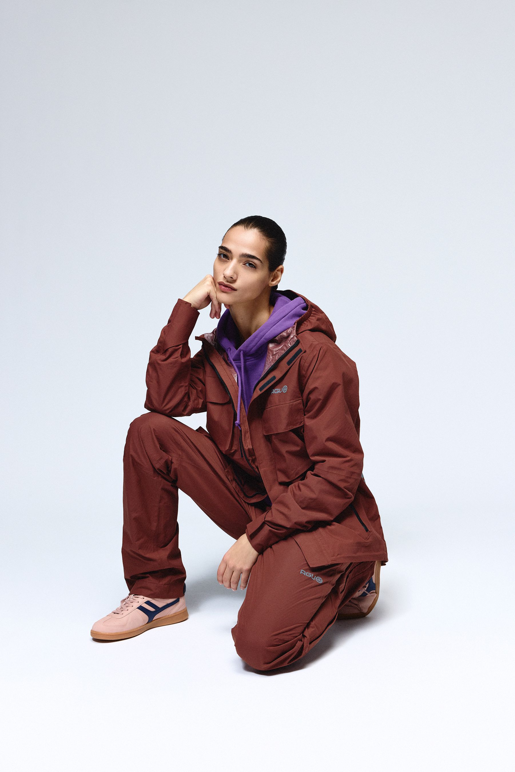 City Cruiser Rain Jacket Urban Outdoor / dark rose brown / M