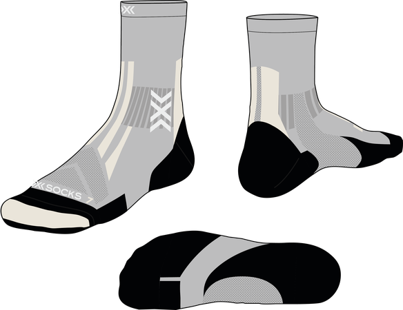 Hike Discover Merino Crew / seal grey/light sand / 45-47