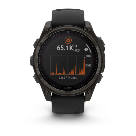 FENIX 8 SOLAR SAPPHIRE Multisportuhr / carbongrau / 47mm Sapphire, 22mm Armband