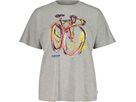 BONETTEM Damen-Kurzarmshirt / grey melange / XL