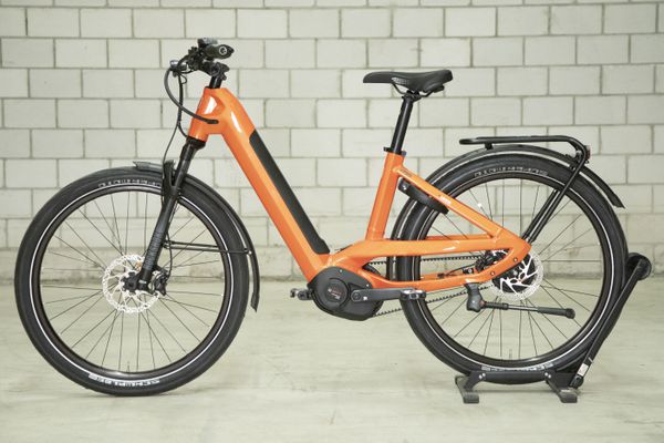 eMISSION  NEO+ Riemen E-City- und Alltagsvelo / sunset orange / 46 CM