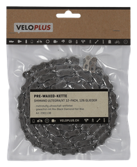 PRE-WAXED-KETTE / silber / Shimano Ultegra/XT 12fach, 126 Glieder
