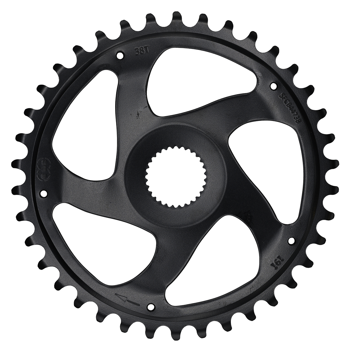 KETTENBLATT Bosch Gen4, Stahl / schwarz / 38 Zähne