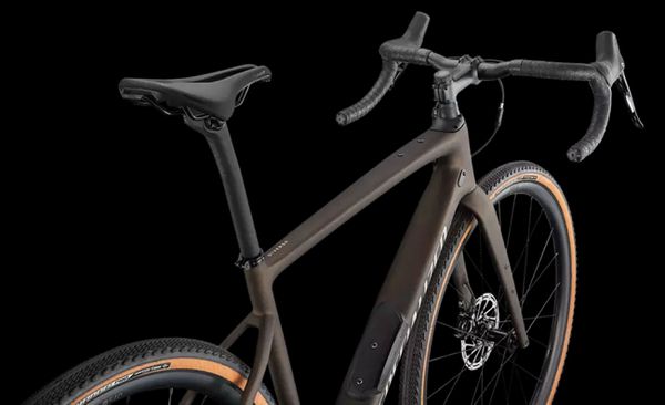 DIVERGE COMP CARBON Gravelbike / satin gunmetal white chrome clean / 54 CM