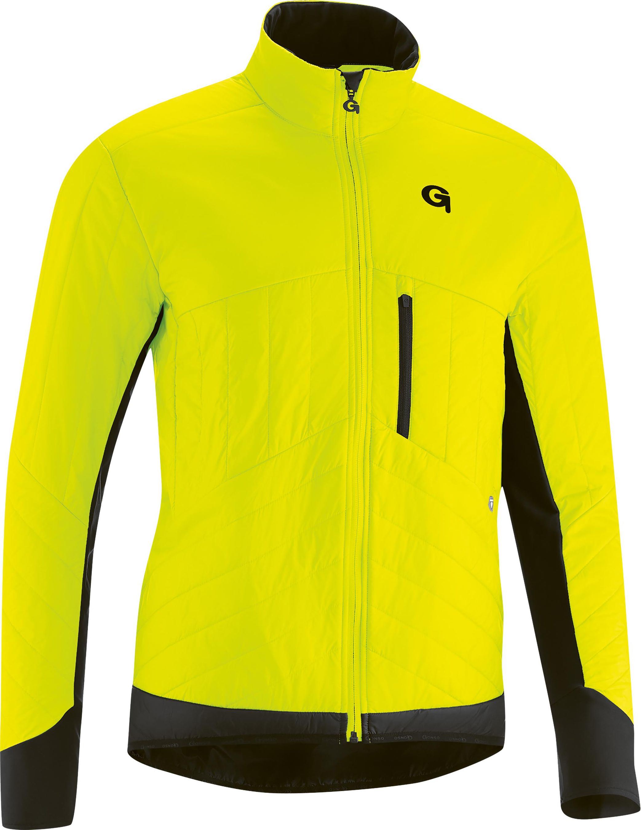 TOMAR Herren-Loftjacke / safety yellow / S