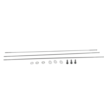 Spoke and Nipple 290mm CX-Ray Straight Pull Qty 3 / black