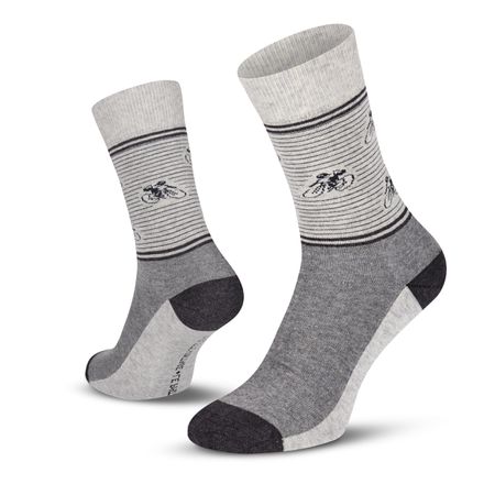 Vintage Cyclist Socks / grey melange / 43-46