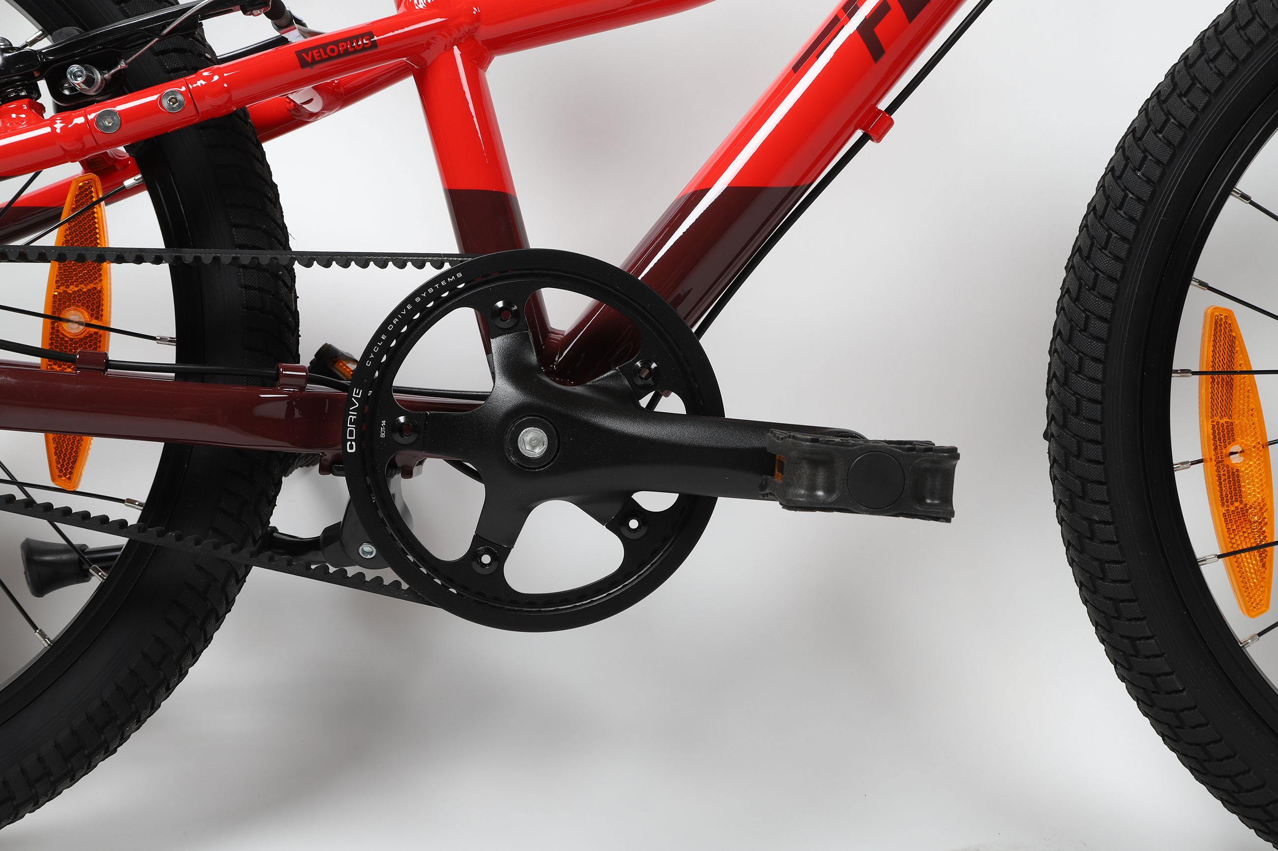 FLiZZi 20 RIEMEN Kindervelo / rot/dunkel / 20 ZOLL