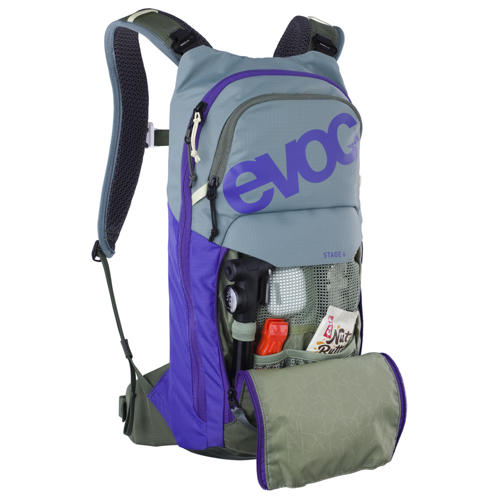 Stage 6L Backpack + 2L Bladder / steel/violet/dark olive