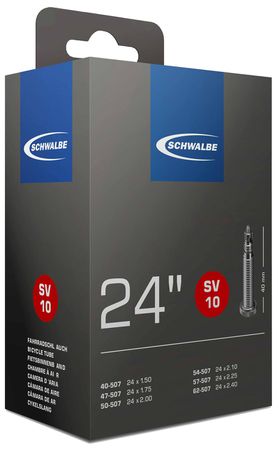 SCHWALBE STANDARD Schlauch / 24", SV10, 40mm, 40/62-507