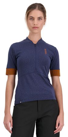 CADENCE Damen-Kurzarmtrikot / midnight terrazzo / S