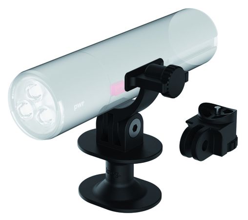 Helm Adapter für PWR Scheinwerfer / schwarz