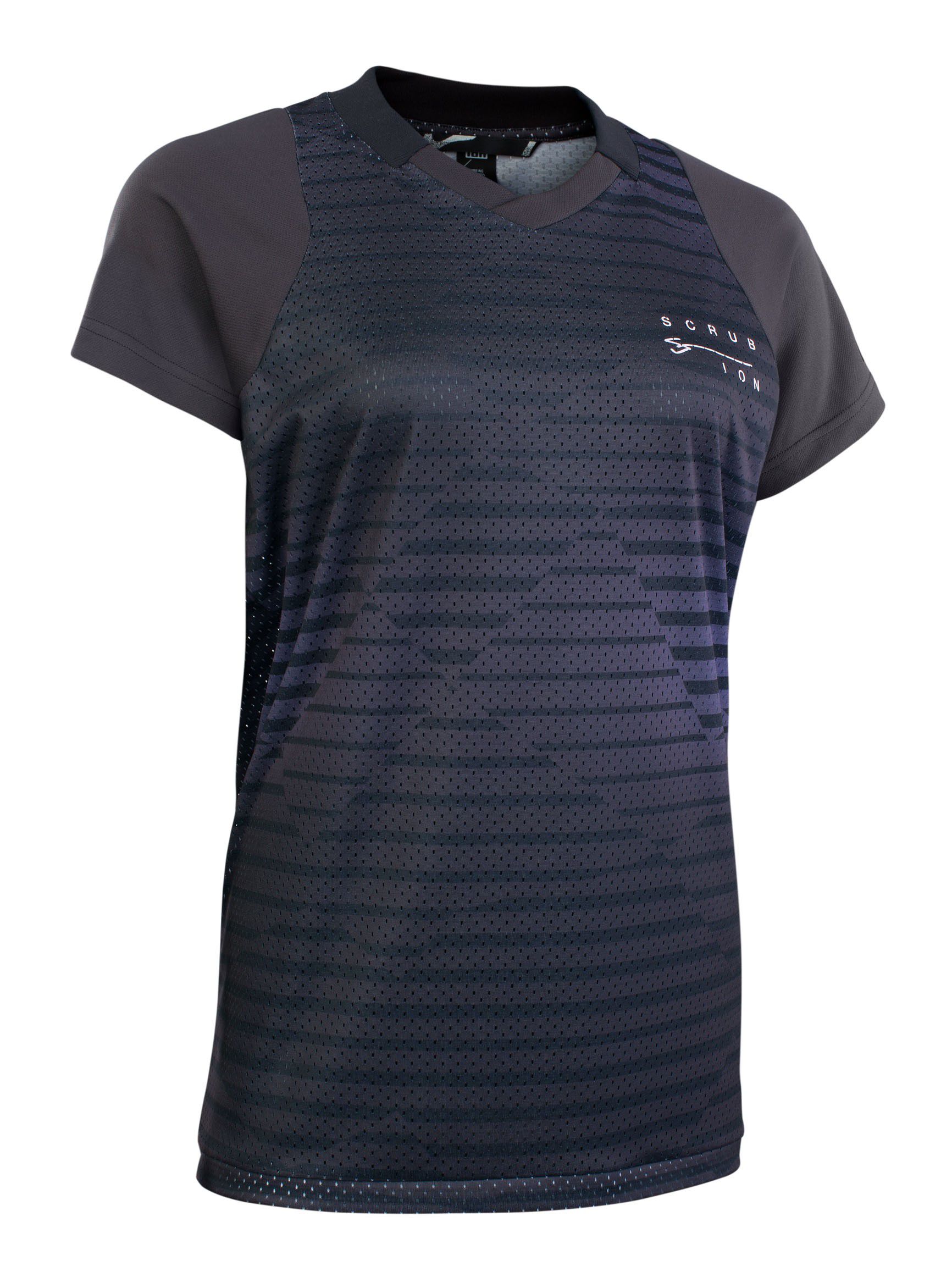 SCRUB Damen-Kurzarmshirt / black / 34
