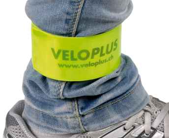 Arm- und Beinbänder - SNAP WRAP automatisches Reflektorband gelb von VELOPLUS