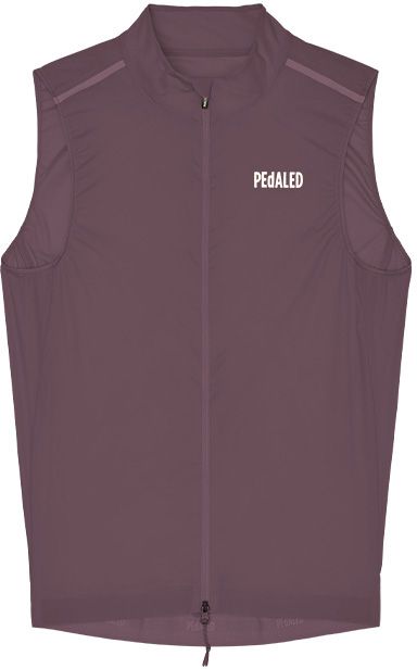 ODYSSEY HIGH VISIBILITY Herren-Gravel-Windweste / burgundy / M