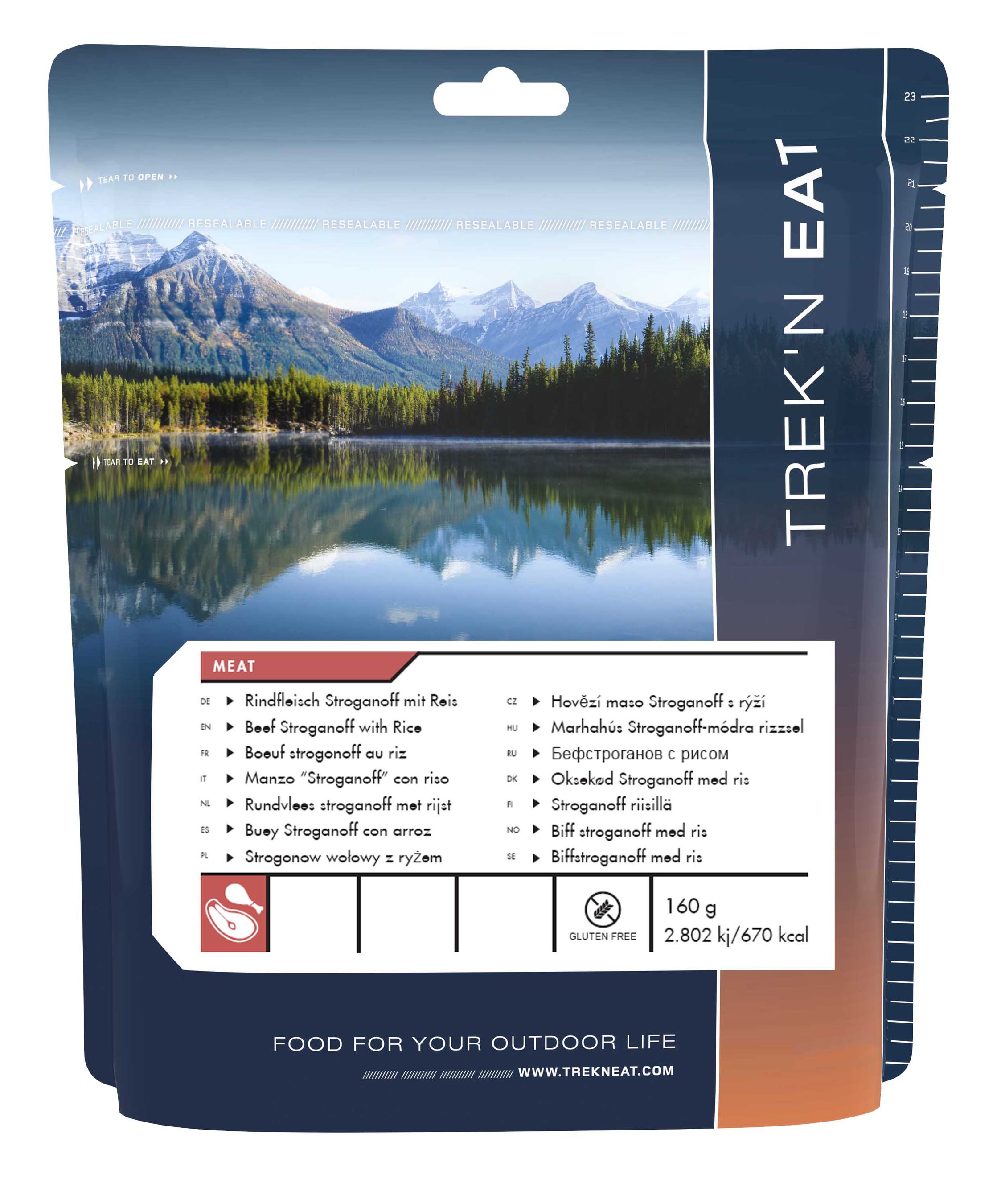 TREK N EAT Fertigmahlzeit / Rind Stroganoff mit Reis 150g