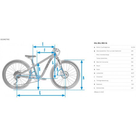 HILL BILL 26 MK2 Jugendvelo / black / 26 ZOLL